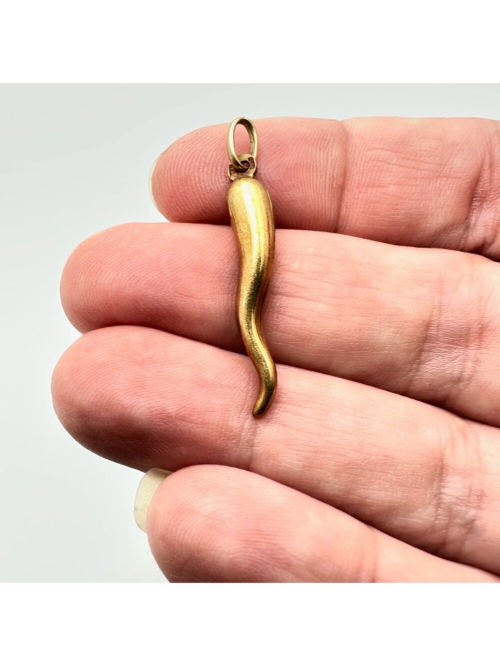 14k Yellow Gold Lucky Italian Charm Pendant Unisex 1.5 Inch - Picture 4 of 12